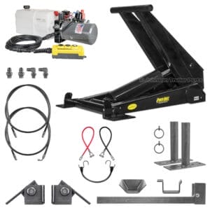 Dexter PH625 12 Ton Standard Dump Trailer Hydraulic Scissor Power Hoist Kit for 16’–20’ Dump Beds
