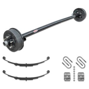 3500 lb Electric Brake Axle Running Gear Set