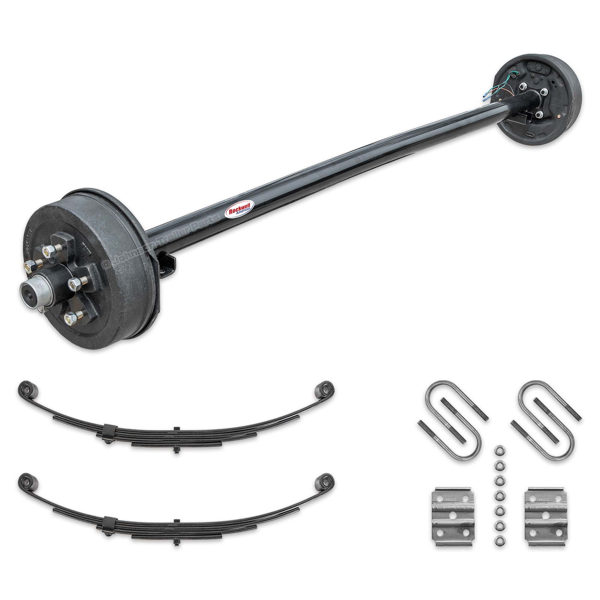 3500 lb Electric Brake Axle Running Gear Set