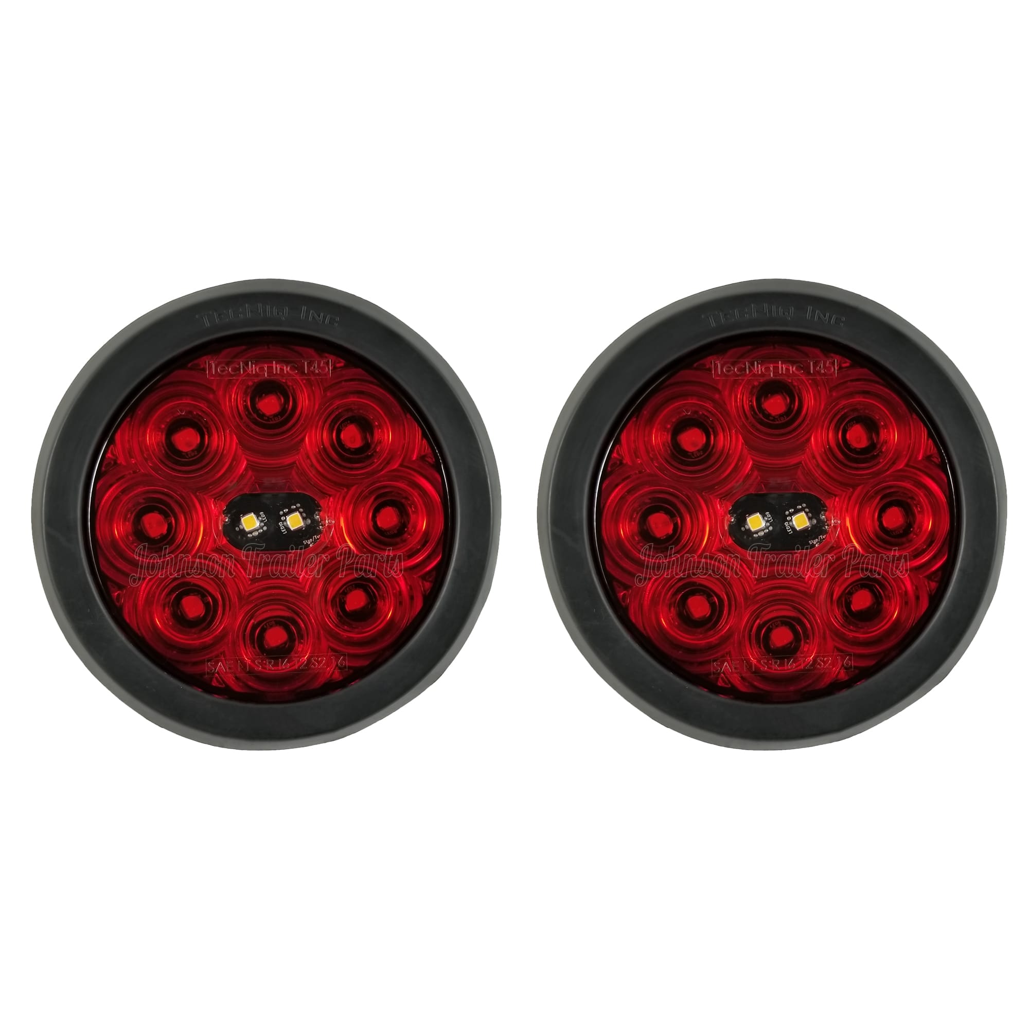 TecNiq T45 Hi Visibility 4” LED Trailer Tail Light Kit, Stop Tail Turn Reverse, IP68 Waterproof, Grommet Mount - Image 4