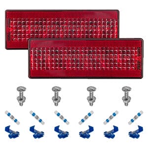 TecNiq T80 8 inch LED trailer tail light kit with hardware and wiring connectors