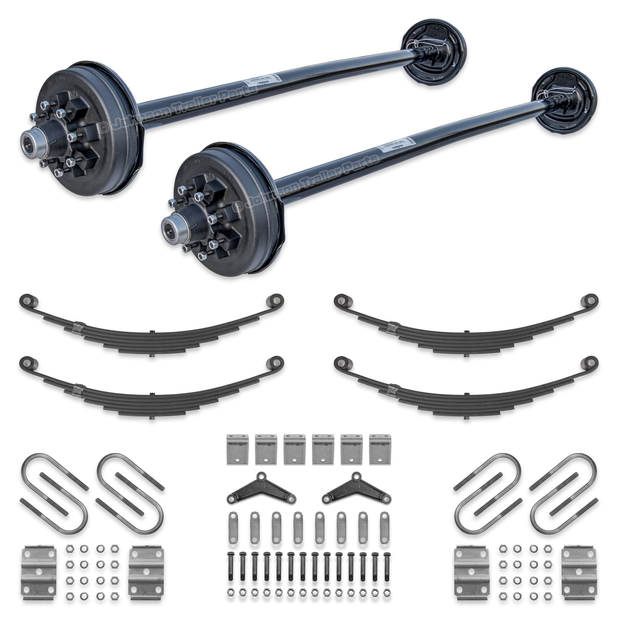 Tandem 7000 lb Electric Brake Trailer Axle Kit