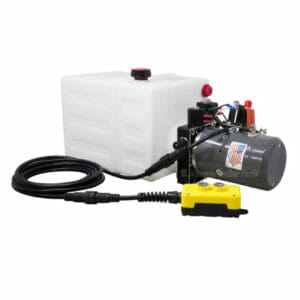 13 Quart 12V KTI double acting hydraulic pump with remote pendant