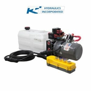 6 Quart 12V KTI Dual-Double Acting Hydraulic Pump