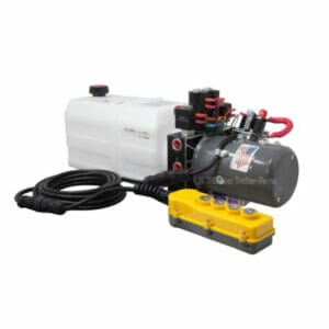 6 Quart 12V KTI Dual-Double Acting Hydraulic Pump