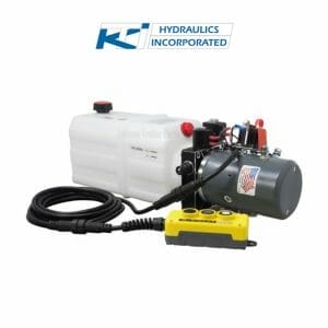 6 Quart 12V KTI Single & Double Acting Hydraulic Pump