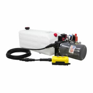 8 Quart 12V KTI double acting hydraulic pump DC-4676 with remote pendant