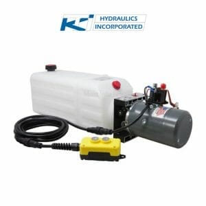 8 Quart 12V KTI Single Acting Hydraulic Pump