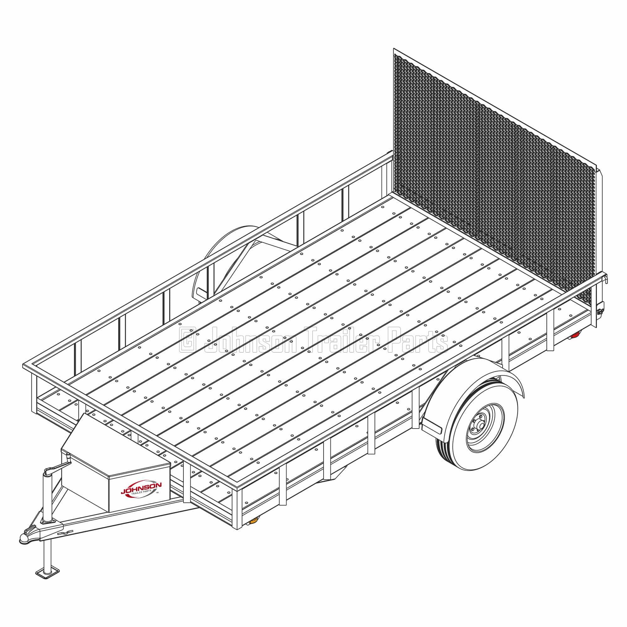 6′ 10″ x 12′ Utility Trailer Plans – 3,500 lb Capacity | 2