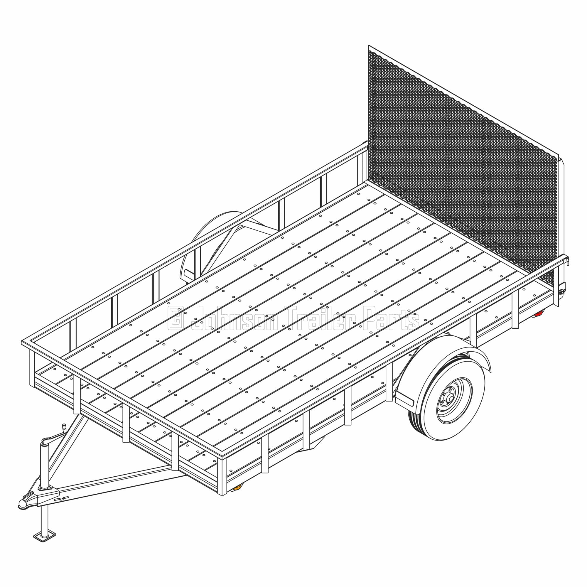 6′ 10″ x 12′ Utility Trailer Plans – 3,500 lb Capacity | 3