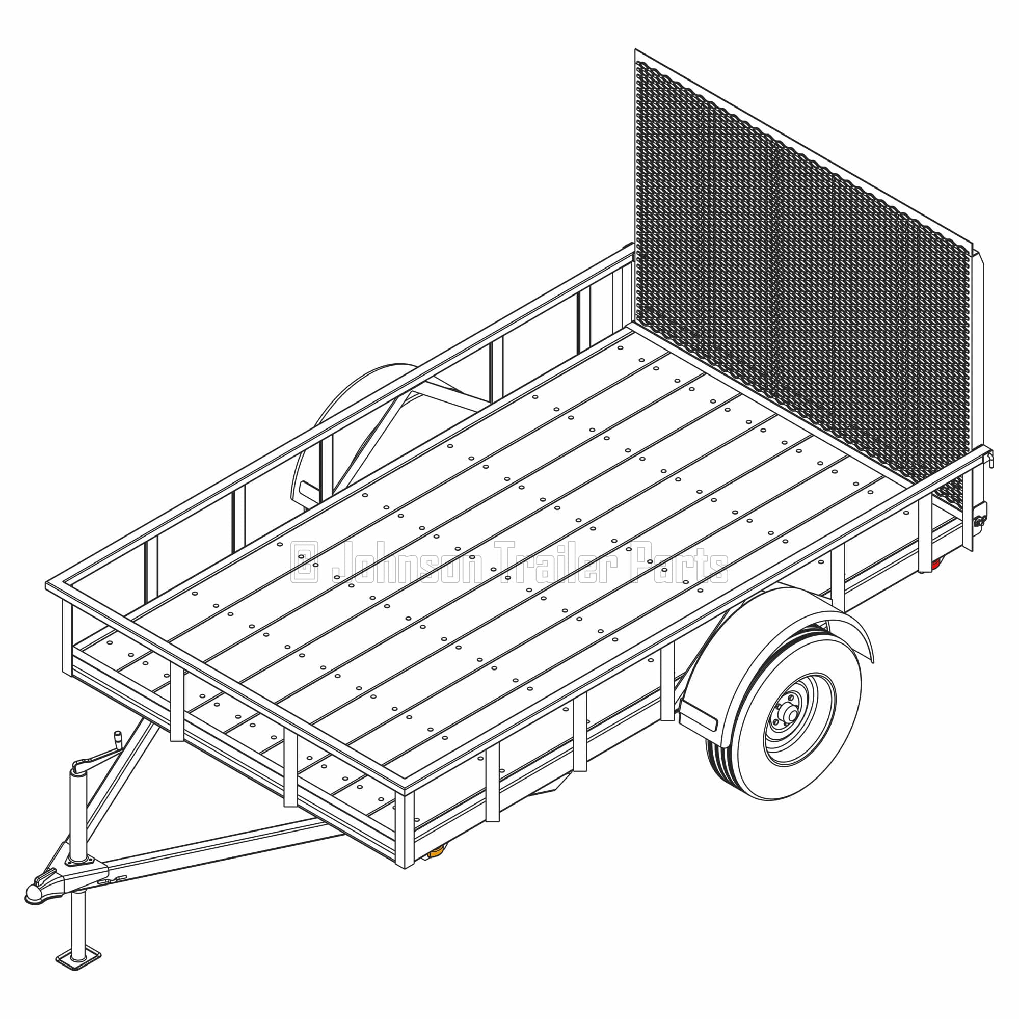 6′ x 10′ Utility Trailer Plans – 3,500 lb Capacity