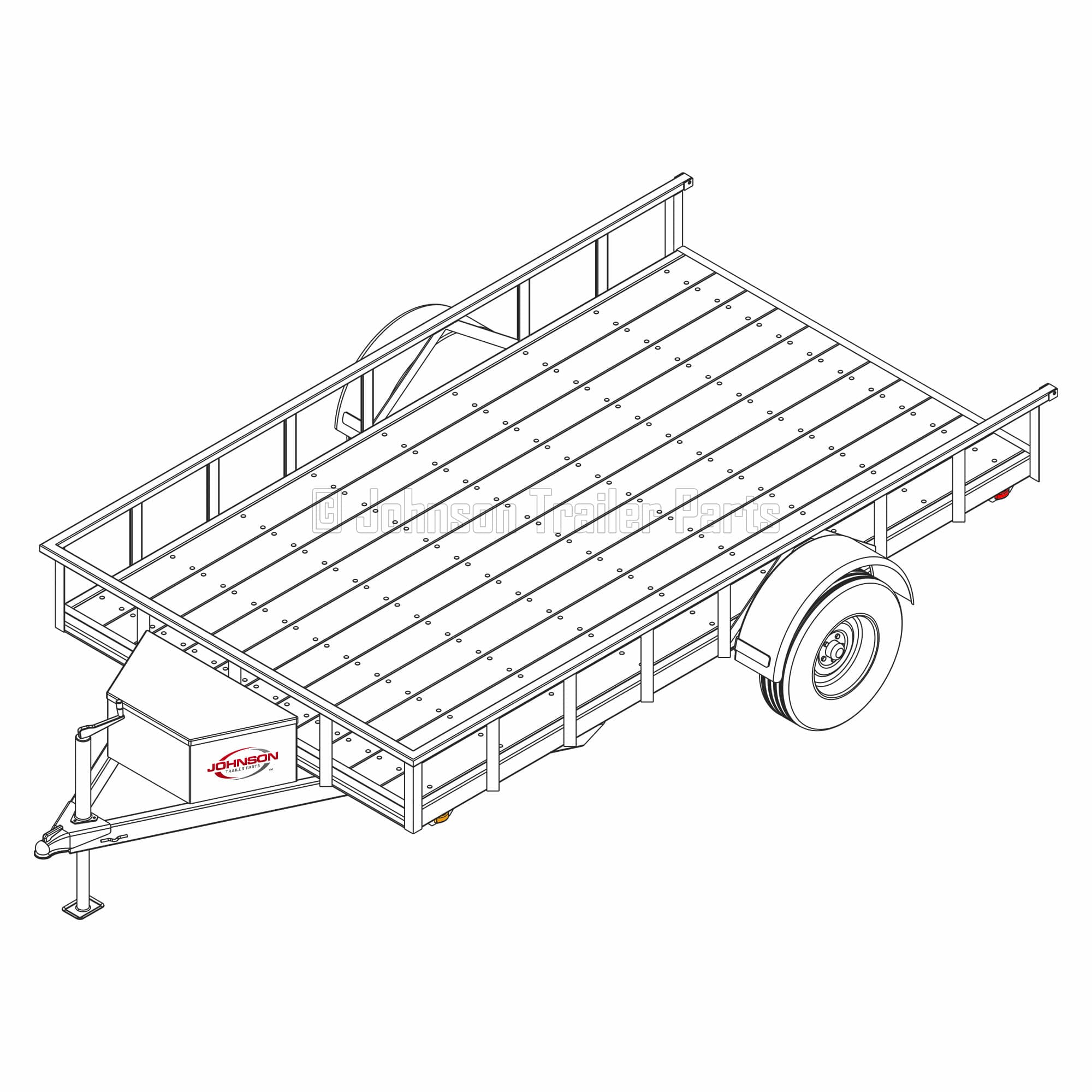 6′ 10″ x 12′ Utility Trailer Plans – 3,500 lb Capacity | 4