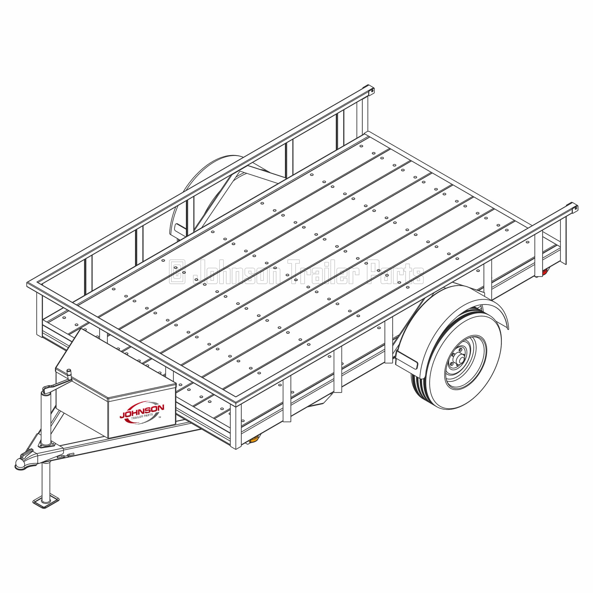 6′ x 10′ Utility Trailer Plans – 3,500 lb Capacity