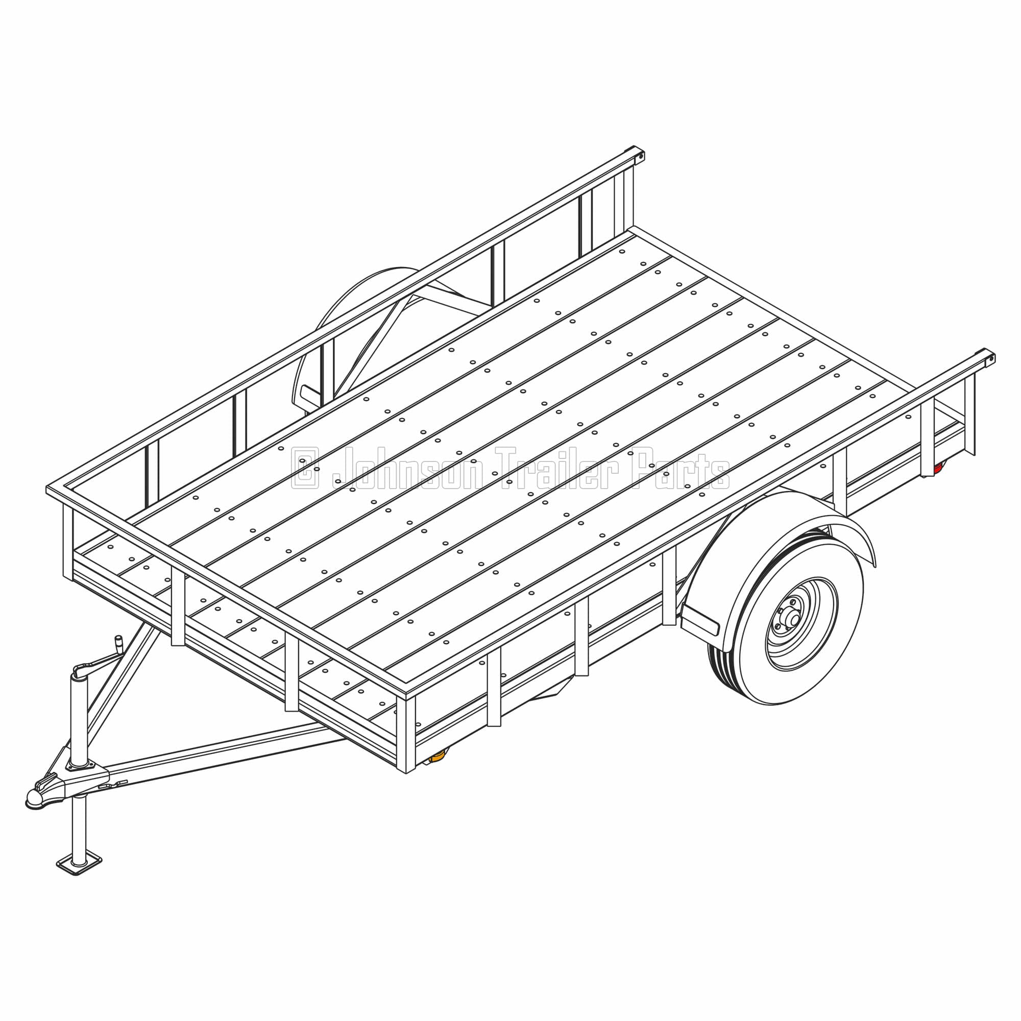 6′ x 10′ Utility Trailer Plans – 3,500 lb Capacity