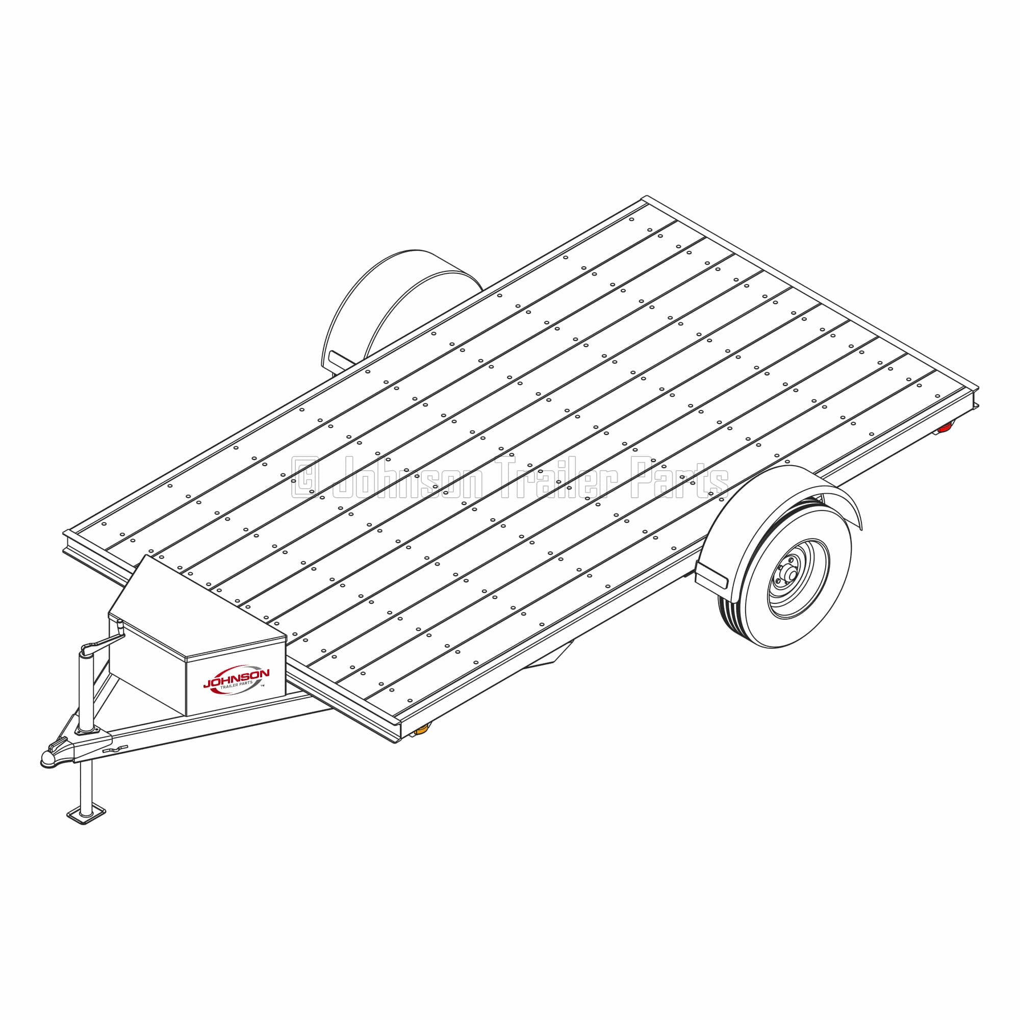 6′ 10″ x 12′ Utility Trailer Plans – 3,500 lb Capacity | 6