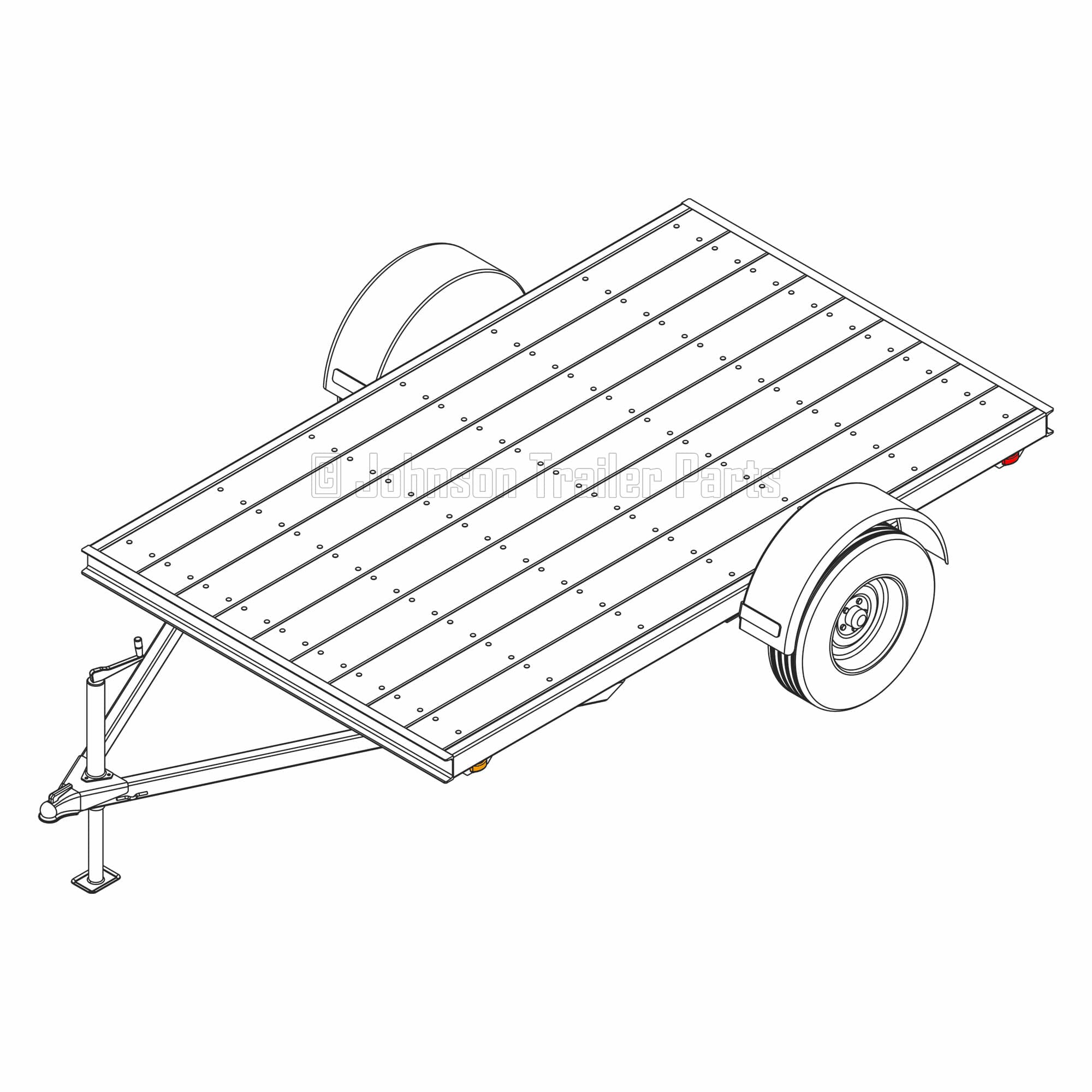 6′ x 10′ Utility Trailer Plans – 3,500 lb Capacity