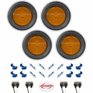 S12 | 2.5″ Grommet Mount Amber LED Side Markers