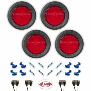 S12 | 2.5" Grommet Mount Red LED Side Markers