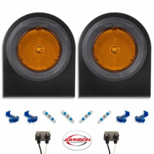 S21 Tecniq Trailer Clearance Light Amber LED Clear Lens Pack Of - Foto 14