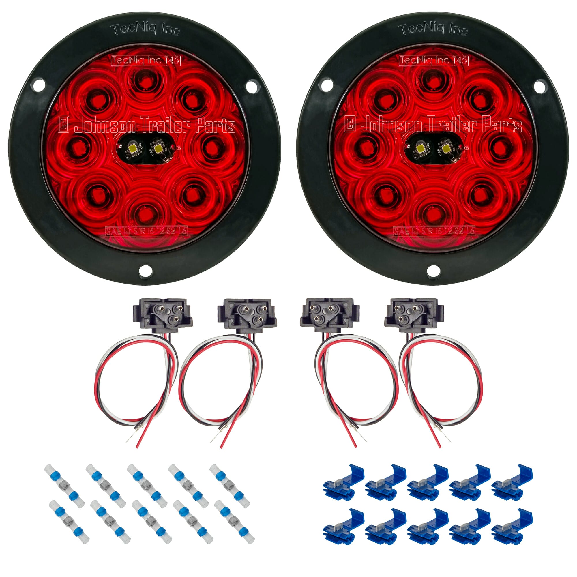 T45 | Hi Visibility LED Tail Light Kit - Flange Mount