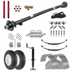 6' 10" Utility Trailer Parts Kit - 3.5k - Model U82-144-35J