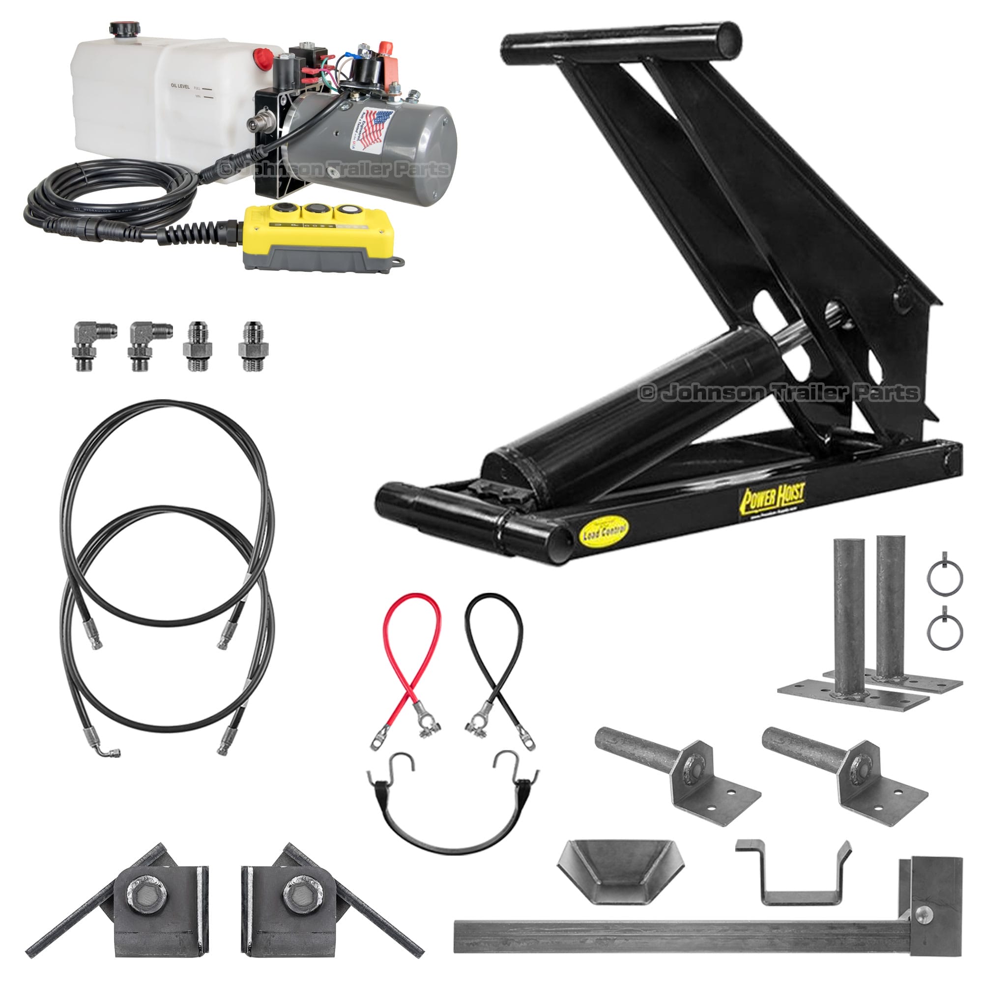 Dexter PH621-6 11 Ton Hydraulic Scissor Hoist Kit for 16'–20' Beds