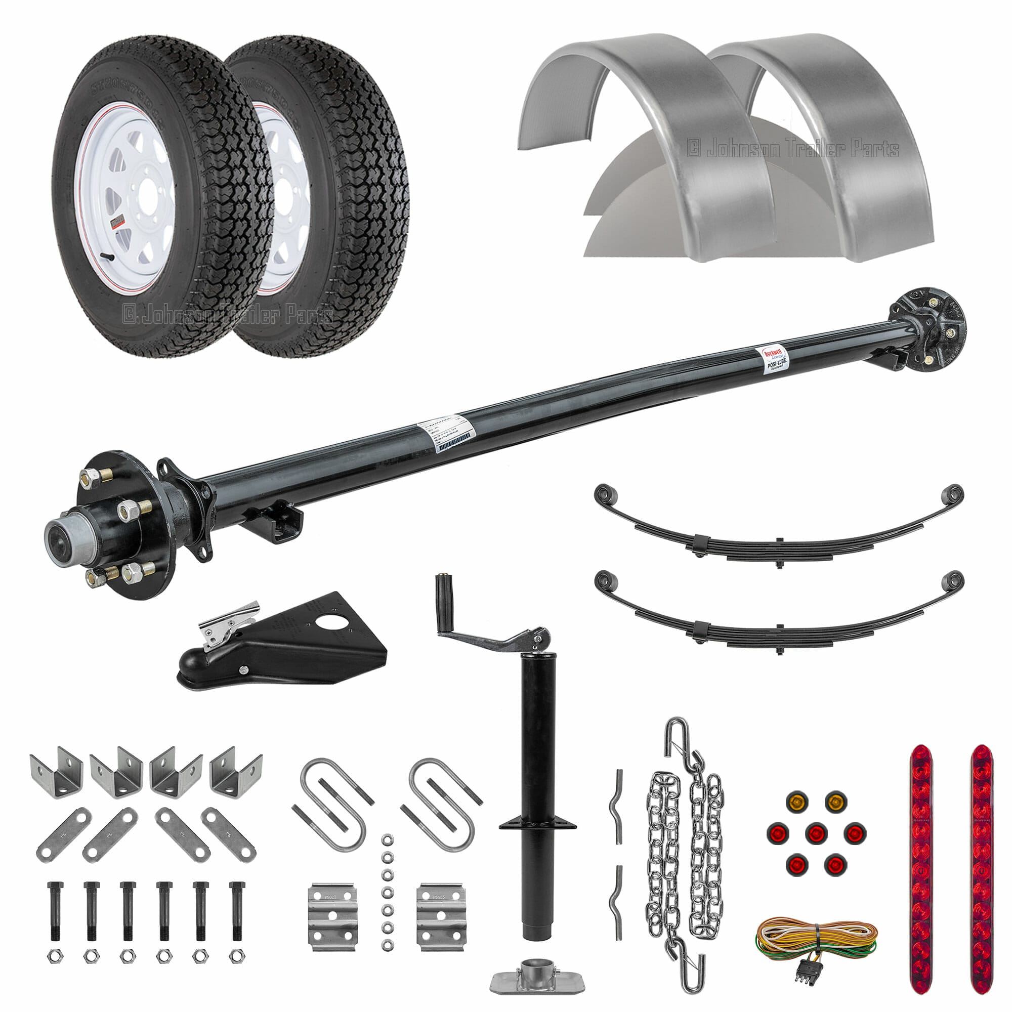 4ft Utility Trailer Parts Kit Model U49-96-35J Johnson