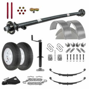 6' 4" Utility Trailer Parts Kit - 3.5k - Model U76-120-35J