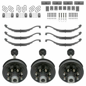 Triple 7k Electric Brake Axle Kit