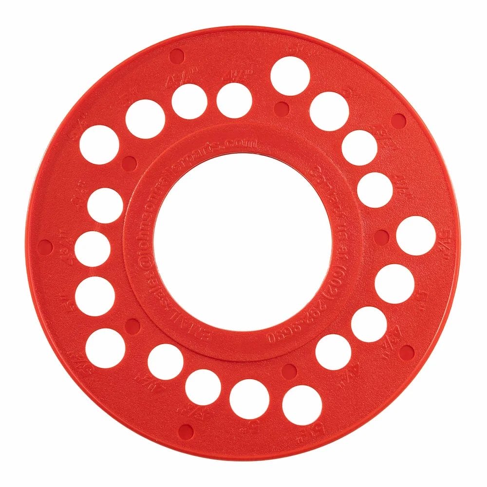 Plastic 5 Lug Bolt Pattern Template