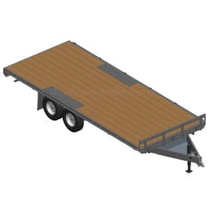 8.5′ x 20 Deck Over Trailer Plans - 10400 lbs