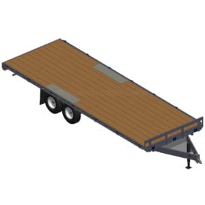 8.5′ x 24 Deck Over Trailer Plans - 10400 lbs Capacity