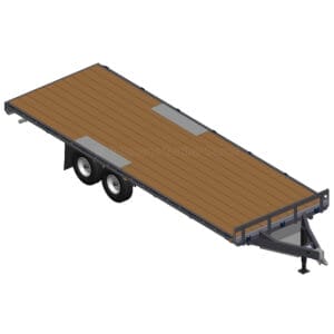 8.5′ x 24 Deck Over Trailer Plans - 14- 16k Capacity
