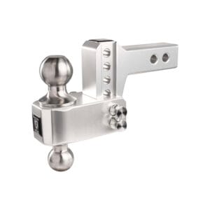 2.0" Aluminum Medium Duty 2" Drop/Rise Hitch w/ Stainless Steel Ball