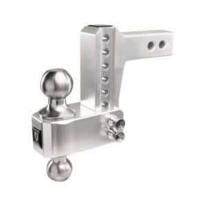 2.0" Aluminum Medium Duty 4" Drop/Rise Hitch w/ Stainless Steel Ball