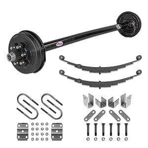 5200 lb Electric Brake Axle Running Gear Kit
