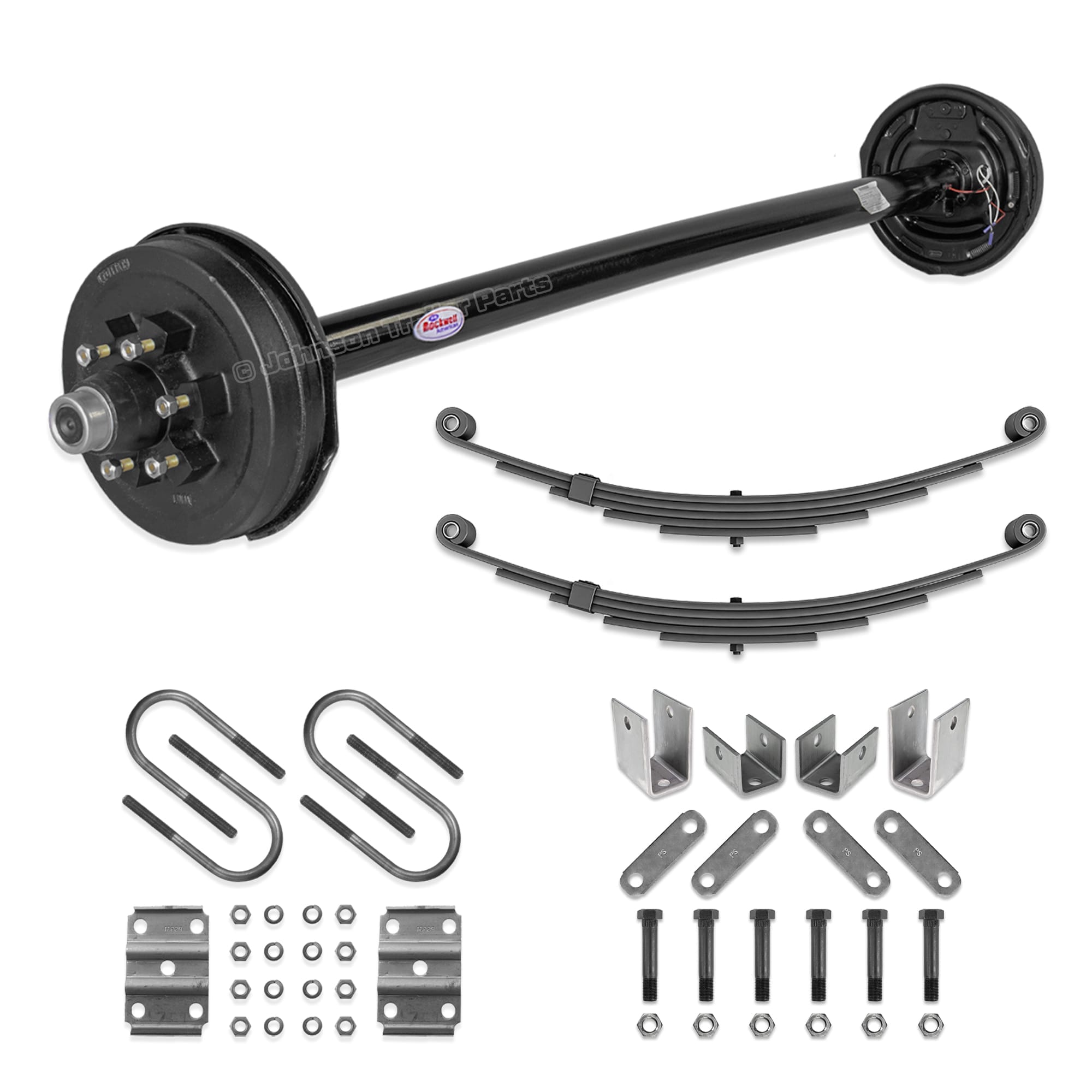 5200 lb Electric Brake Axle Running Gear Kit