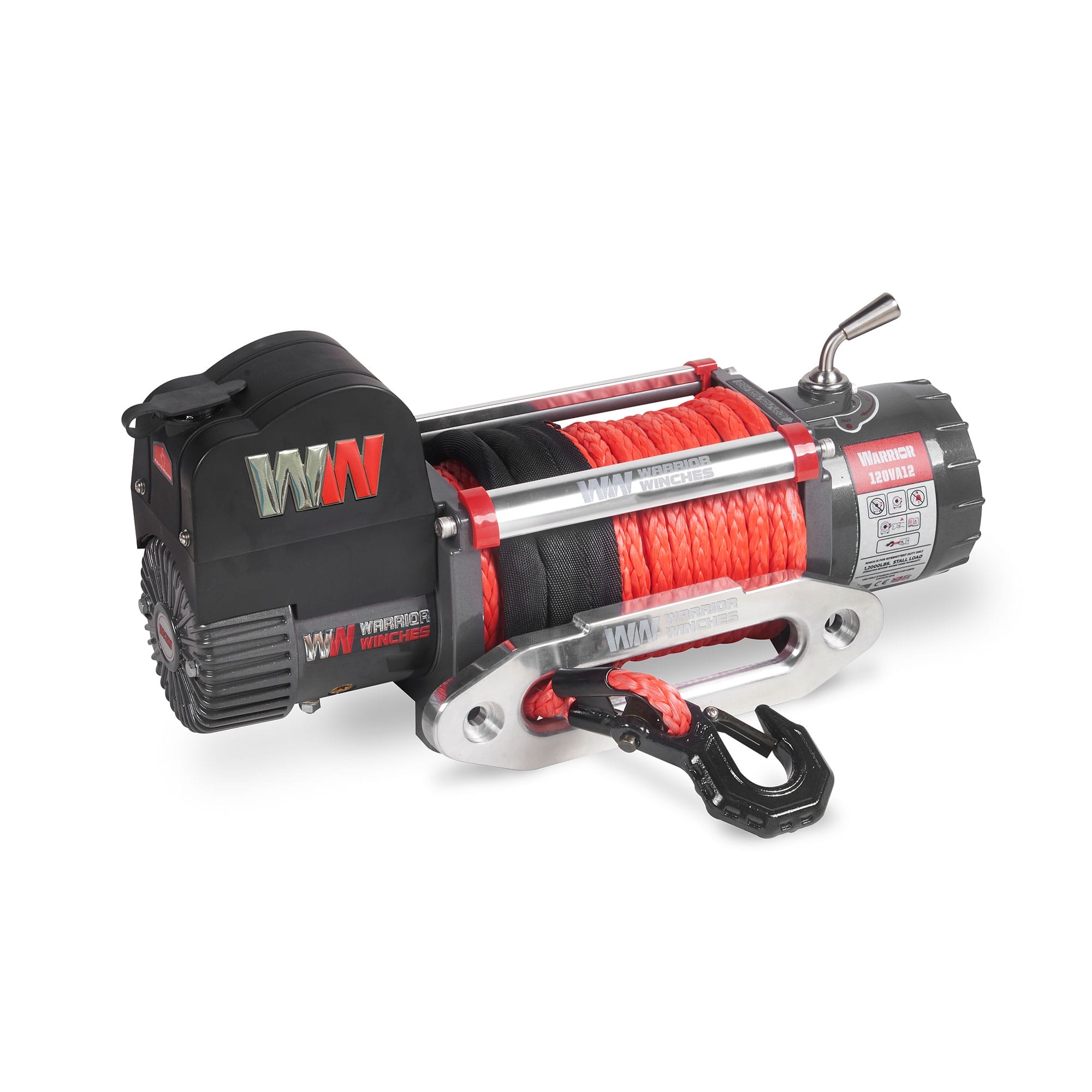 Samurai 12,500 lb 12v Electric Winch - Synthetic Rope - Johnson