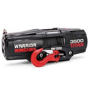 Titan 3,500 lb 12v Electric Winch - Synthetic Rope