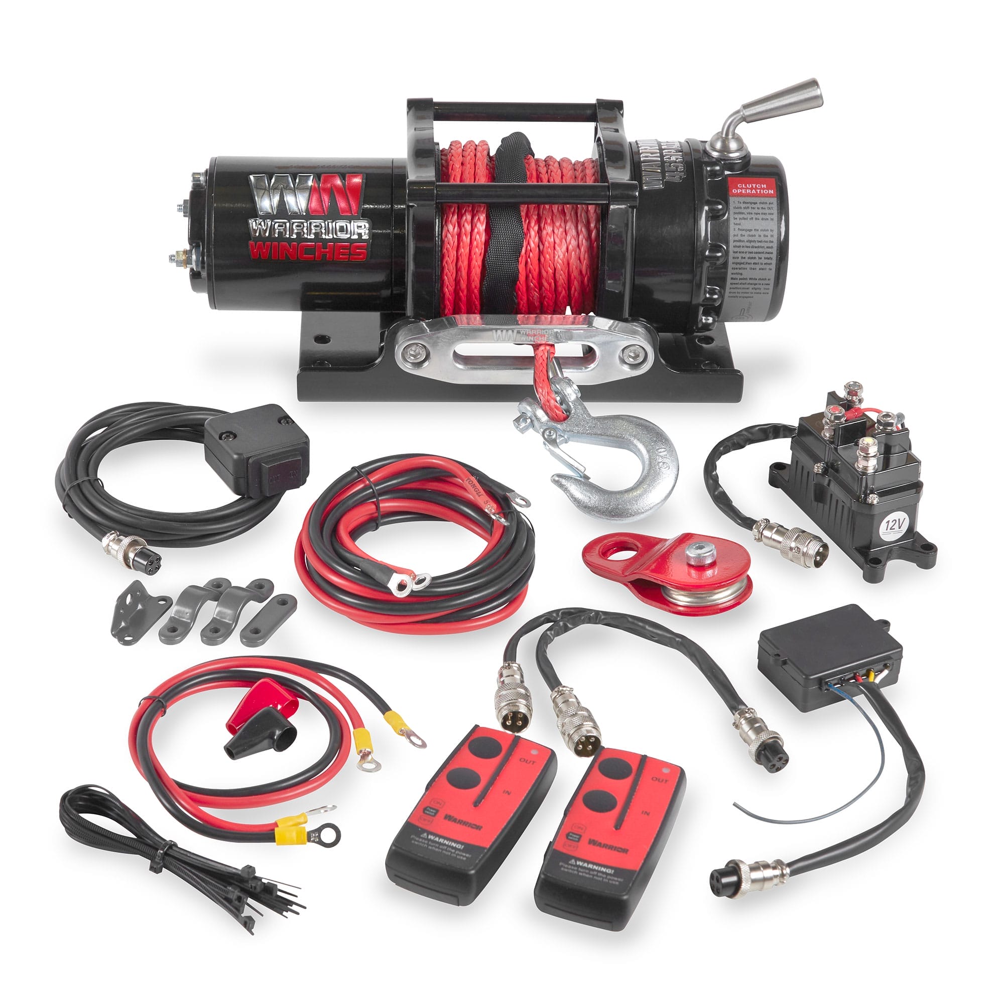 Ninja 4,500 lb 12v Electric Winch - Synthetic Rope - Johnson