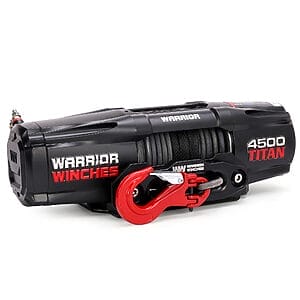 Titan 4,500 lb 12v Electric Winch – Synthetic Rope