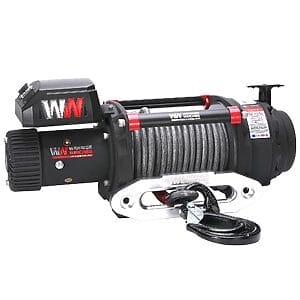 T1000 20,000 lb Severe Duty 12v Electric Winch - Synthetic Rope