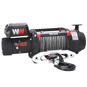 T1000 18,000 lb Severe Duty 12v Electric Winch – Synthetic Rope