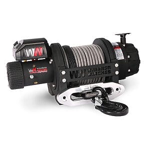 T1000 25,000 lb Severe Duty 12v Electric Winch - Synthetic Rope